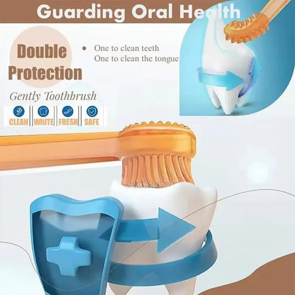 Soft Silicone Toothbrush & Tongue Sper for Dogs and Cats