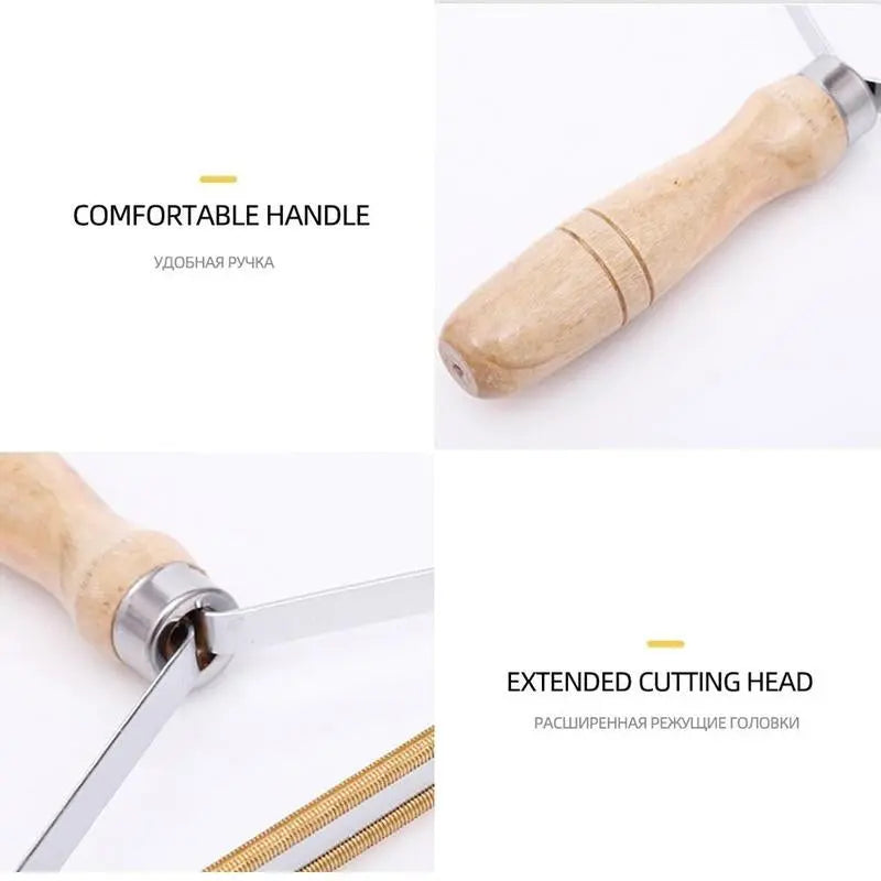 Reusable Pet Hair Remover: Wooden Handle Lint Tool